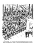 "Anderson, my boy, if you truly believe that commercialism should be taken…" - New Yorker Cartoon Premium Giclee Print by James Stevenson