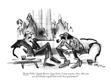 Bucky Fuller. Scotty Reston, Izzy Stone. I may assume… - New Yorker Cartoon Premium Giclee Print by Lee Lorenz