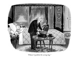"Pshaw! I grabbed the wrong bag." - New Yorker Cartoon Premium Giclee Print by Richard Taylor