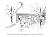 "Along about the third quarter, I finally realized that I no longer have w…" - New Yorker Cartoon Premium Giclee Print by Everett Opie