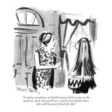 "I realize acceptance at Smith means little to you at the moment, dear, bu…" - New Yorker Cartoon Premium Giclee Print by Donald Reilly