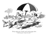"Forty-eight years, Sarah, and I still go gaga when I look at you. I must …" - New Yorker Cartoon Premium Giclee Print by Mischa Richter