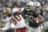 Redskins Raiders Football: Oakland, CA - Darren Mcfadden Photographic Print by Jeff Chiu