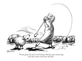 "Pretty good, but you're still slicing. Shorten your backswing and start d…" - New Yorker Cartoon Premium Giclee Print by Eldon Dedini
