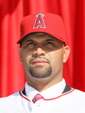 Los Angeles Angels of Anaheim, CA - December 10: Newly Signed Albert Pujols Photographic Print by Stephen Dunn