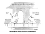 "Excuse me, miss, but are you by any chance in estrus? - Cartoon Premium Giclee Print by Jack Ziegler