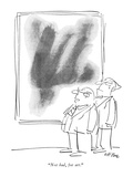 "Not bad, for art." - New Yorker Cartoon Premium Giclee Print by Dean Vietor