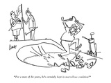 "For a man of his years, he's certainly kept in marvellous condition !" - New Yorker Cartoon Premium Giclee Print by Claude Smith