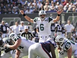 Patriots Jets Football: East Rutherford, NJ - Mark Sanchez Photographic Print by Bill Kostroun