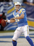 Broncos Chargers Football: San Diego, CA - Philip Rivers Photographic Print by Denis Poroy