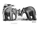 "You remembered!" - New Yorker Cartoon Premium Giclee Print by Frank Modell
