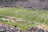 49ers Vikings Football: Minneapolis, MN - Hubert H. Humphrey Metrodome Panorama Fotografisk trykk av Paul Battaglia