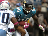 Titans Jaguars Football: Jacksonville, FL - Marcedes Lewis Photographic Print by Stephen Morton