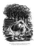 "Now, Randy, if a beanball was really bad, do you think the big major-leag…" - New Yorker Cartoon Premium Giclee Print by Jr., Whitney Darrow