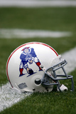 Patriots Broncos Football: Denver, CO - Patriots Throwback Helmet Photographic Print by Jack Dempsey Patriots Broncos Football: Denver, CO - Patriots Throwback Helmet Photographic Print by Jack Dempsey
