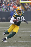 Seahawks Packers Football: Green Bay, WI - Greg Jennings Photographic Print by Morry Gash