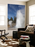 Grand Geyser Erupting, Upper Geyser Basin Geothermal Area, Yellowstone National Park Wall Mural by Stocktrek Images 