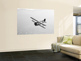 A Grumman F3F Biplane in Flight Wall Mural by Stocktrek Images 
