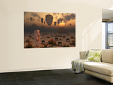 A Lone Astronaut Confronts a Surreal Scene Out of Ancient Egypt Wall Mural by Stocktrek Images 