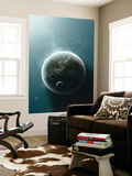 An Earth-Like Planet Illuminated by a Nearby White Dwarf Mural por Stocktrek Images