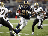 Saints Rams Football: St. Louis, MO - Steven Jackson Fotografie-Druck von Tom Gannam