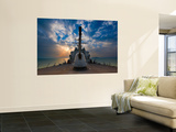 Guided-Missile Destroyer Uss Higgins Mural por Stocktrek Images Guided-Missile Destroyer Uss Higgins Mural por Stocktrek Images