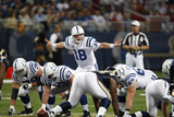 Colts Rams Football: St. Louis, MO - Peyton Manning Photographic Print by Tom Gannam