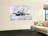An F-16 from the Colorado Air National Guard in Flight over Brazil Wall Mural by Stocktrek Images 