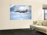 A United States Air Force F-15 Strike Eagle in Flight Wall Mural by Stocktrek Images 