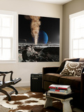An Astronaut Observes the Ruption of One of Triton's Giant Cryogeysers Wall Mural by Stocktrek Images 