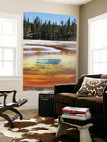 Chromatic Pool Hot Spring, Upper Geyser Basin Geothermal Area, Yellowstone National Park, Wyoming Wall Mural by Stocktrek Images 