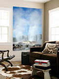 Pohutu and Prince of Wales Feathers Geyser, Whakarewarewa, Rotorua, New Zealand Wall Mural by Stocktrek Images 