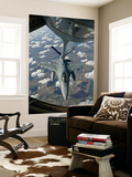 A Chilean Air Force F-16 Refuels from a U.S. Air Force Kc-135 Stratotanker Wall Mural by Stocktrek Images 
