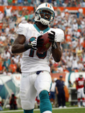 Patriots Dolphins Football: Miami, FL - Davone Bess Photographic Print by Wilfredo Lee