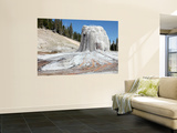 Lone Star Geyser Geyserite Cone, Third Geyser Basin Geothermal Area, Yellowstone National Park Wall Mural by Stocktrek Images 
