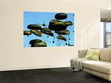 A U.S. Air Force C-17 Globemaster Iii Airdrops Pallets to Port-Au-Prince, Haiti Wall Mural by Stocktrek Images 