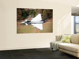 A Eurofighter Typhoon F2 Aircraft of the Royal Air Force Low Flying over North Wales Wall Mural by Stocktrek Images 