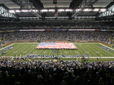 Packers Lions Football: Detroit, MI - Ford Field Photographic Print by Tony Ding