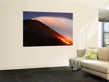 Lava Flowing from a Small Lava Shield on the Flank of Pacaya Volcano, Guatemala Wall Mural by Stocktrek Images 