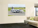 A Saab Jas-39 Gripen of the Czech Air Force on the Flight Line at Cambrai Air Base, France Wall Mural by Stocktrek Images 