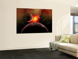 Artist' Concept Illustrating the Stellar Explosion of a Supernova Wall Mural by Stocktrek Images 