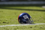 Giants Chiefs Football: Kansas City, MO - New York Giants Helmet Photographic Print by Jeff Roberson