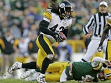 STEELERS PACKERS: GREEN BAY, WISCONSIN - Troy Polamalu Photographie par Morry Gash