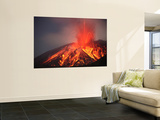 Explosive Vulcanian Eruption of Lava on Sakurajima Volcano, Japan Wall Mural by Stocktrek Images 