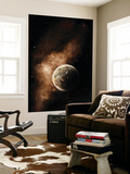 A Planet Full of Massive Mountain Chains and Vast Deserts Mural por Stocktrek Images
