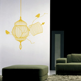 The Free Birds-Black-Yellow Wandabziehbild