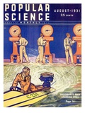 Front cover of Popular Science Magazine: August 1, 1931 Poster