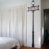 Paris Metro Sign-Bicolor-Medium Kalkomania ścienna
