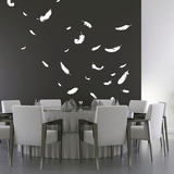 Feathers-Medium-White Vinilos decorativos Feathers-Medium-White Vinilos decorativos