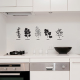 5 Spices-Medium-Black Wall Decal
